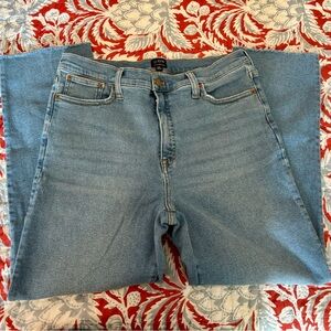 J. Crew Stovepipe jean with cut hem in signature stretch+